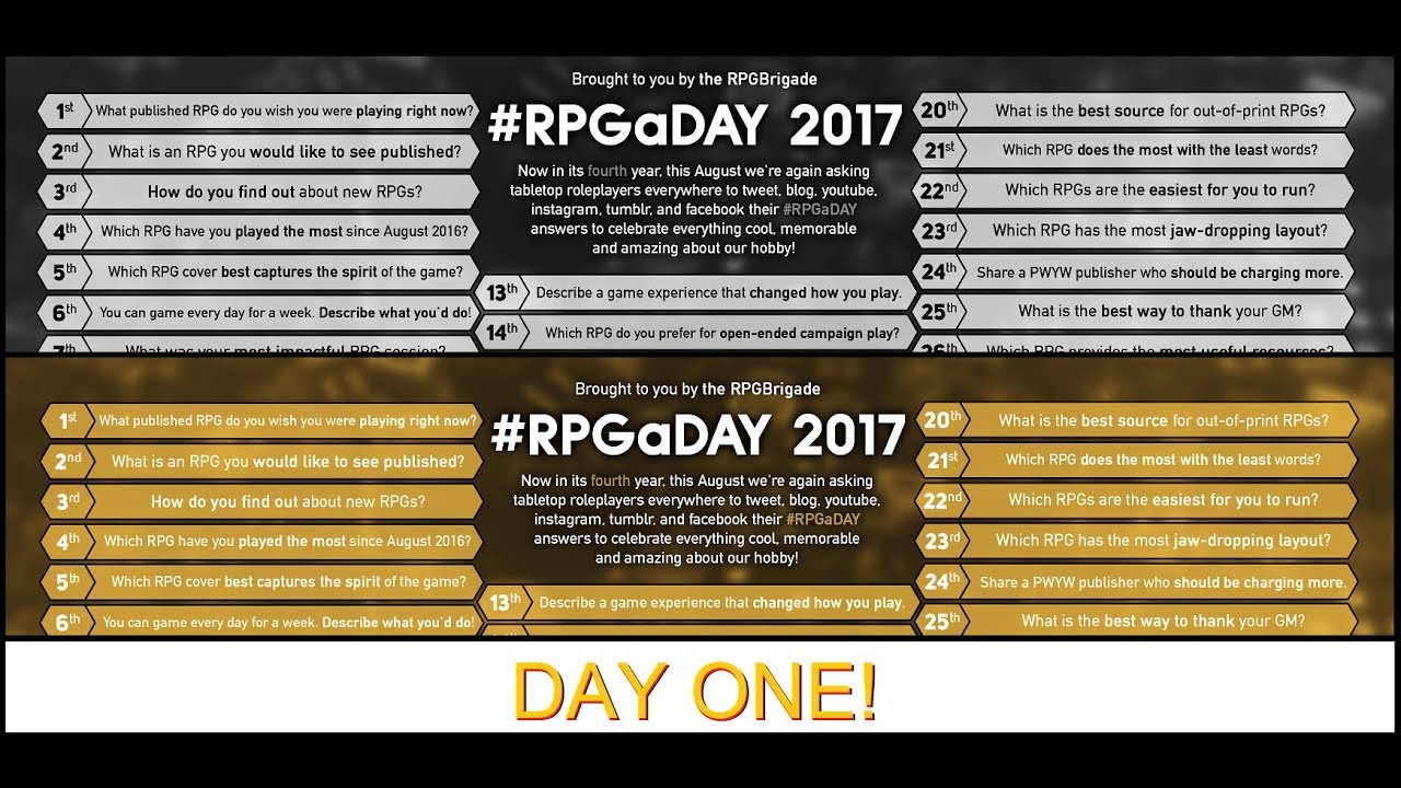 #RPGaDay: Day 1 - Which Published Game? - YouTube