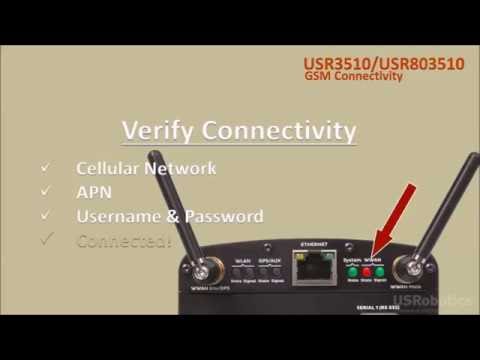 Connect to a GSM cellular network on the USR Cellular Gateway USR3510