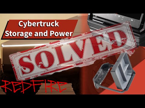 Cybertruck Center Console Organizer with Built-in USB Hub & Lights