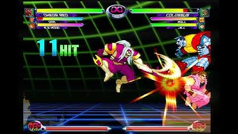Sega Dreamcast MVC2 Omega Red Assist (Dan) F.S.D. (Extended setup) to the corner only on Colossus p5