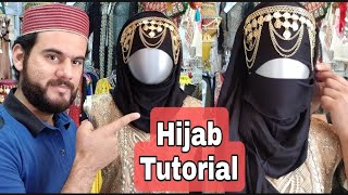 Hijab tutorial.Como usar pashmina como hijab.!