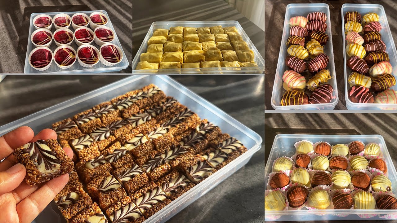 ПРИГОТОВЛЕНИЯ НА РАМАДАН/😍5 ВИДОВ ЗАМОРОЖЕННЫХ ДЕСЕРТОВ/Приготовление в морозильной камере, часть 1