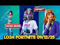 NOVA SKIN E SCOOBY-DOO - LOJA FORTNITE 09/12/25 - LOJA FORTNITE HOJE AO VIVO - LOJA FORTNITE MPMDT
