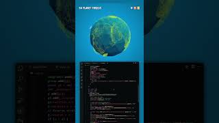 3D planet ThreeJS. #coding #webdesign