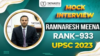RAMNARESH MEENA | UPSC Topper Rank 933| #upsctopper #upscaspirants #upscinterview #upscexam