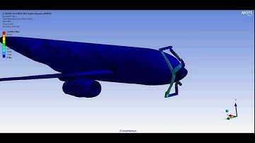 ANSYS WB Explicit Dynamics FEA - Crashing simulaiton of a passenger plane into a window (trial 2)