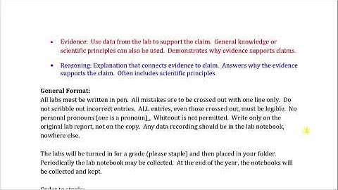 lab report guidelines with reference to rubric