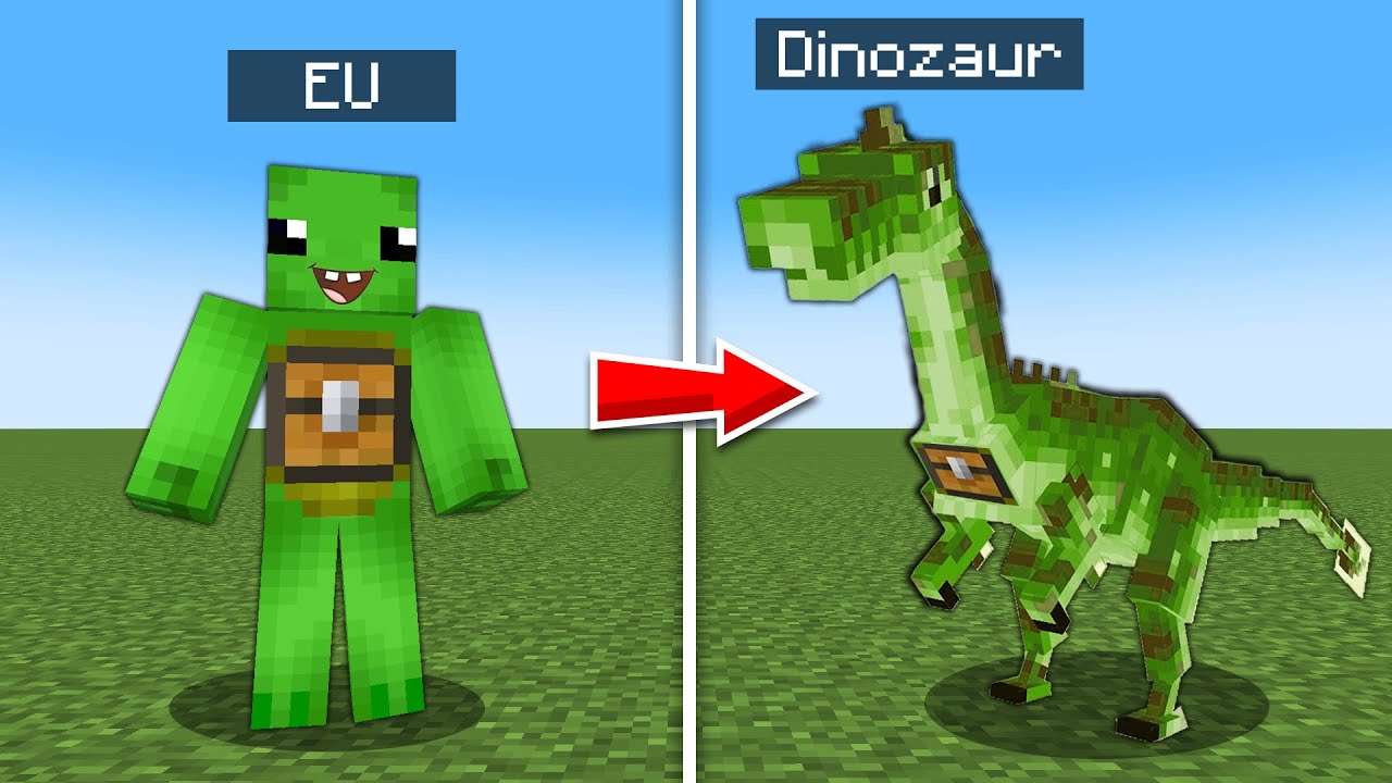 Minecraft Dar pot sa ma Transform in Dinozauri...