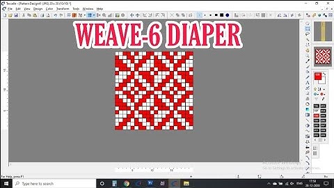 Types of Weaving - DIAPER WEAVE | Textile Design Course | JACQUARD DESIGN