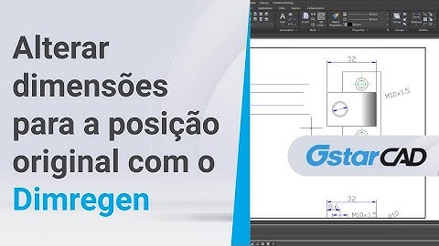 Como alterar dimensões para a posição original no GstarCAD!