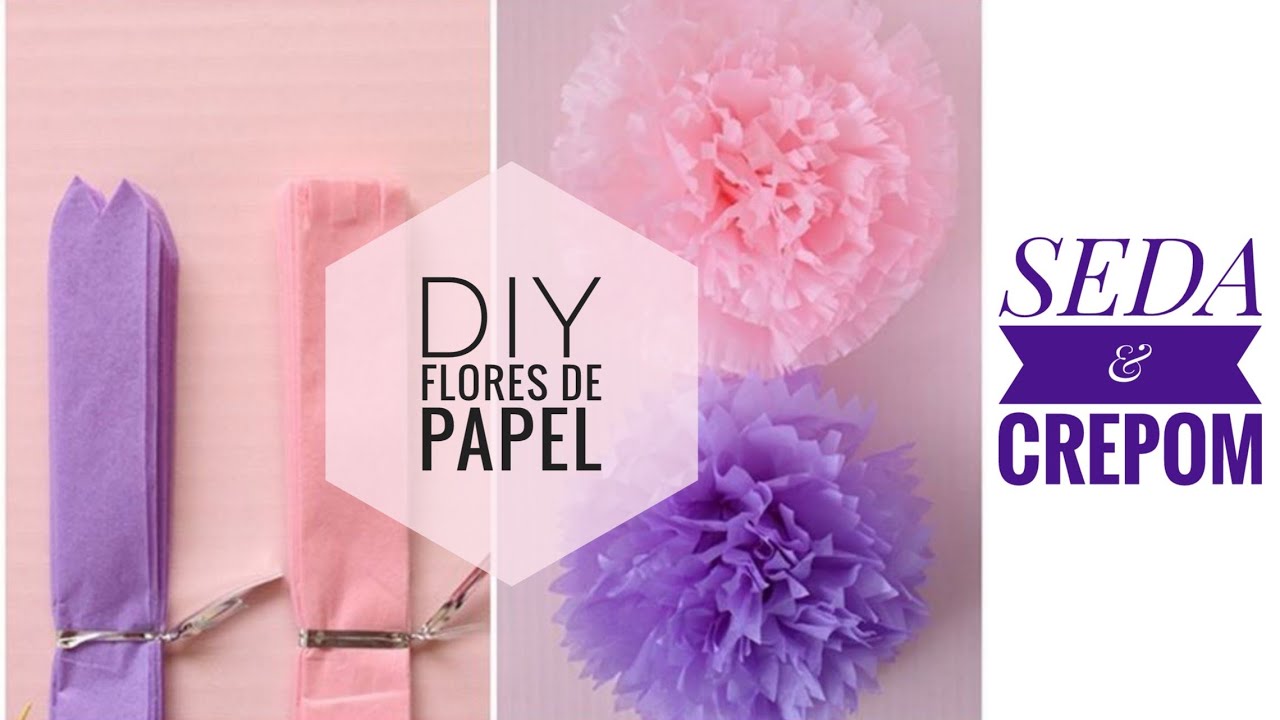 Flores de papel de seda