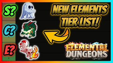 New Update Full Complete Tier List, New Elements Ranked, Best Elements To Get | Elemental Dungeons