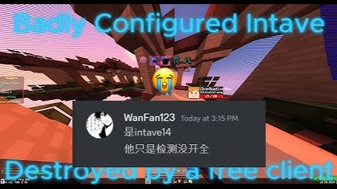 Free Client vs Badly Configured Intave