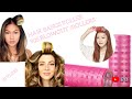 Styling bangs with rollers hair