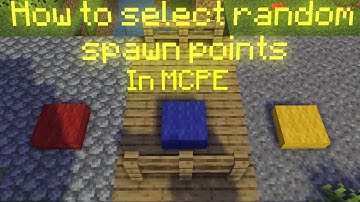How to select a random spawn for a player || Minecraft Bedrock | Pocket Edition