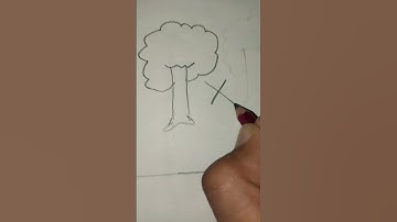 Easy trick to draw tree 🌳 #art #drawing #tree #ytshorts #viralreels #trendingshorts #shorts #short