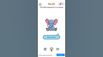 #brainout  Level 67, the little elephant is so lonely