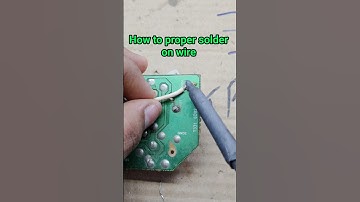 How to proper solder on wire #soldering #trending #shortvideo