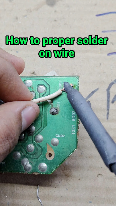 How to proper solder on wire #soldering #trending #shortvideo