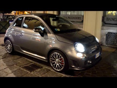 Fiat 500 Abarth 595 Competizione Cabrio Loud Sound And Acceleration Night Run Youtube