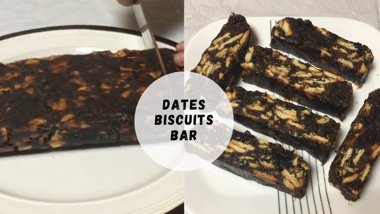 Dates Biscuit BarDates with Marie BiscuitsOnly 4Ingredients Recipe