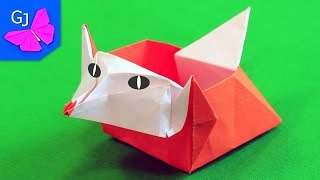 Оригами КОРОБОЧКА ЛИСА из бумаги Оригами КОРОБОЧКА ЛИСА из бумаги