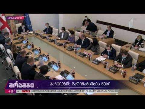 პარტიების დაფინანსების წესი