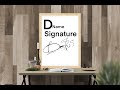 D letter signature styles by freebirds signature