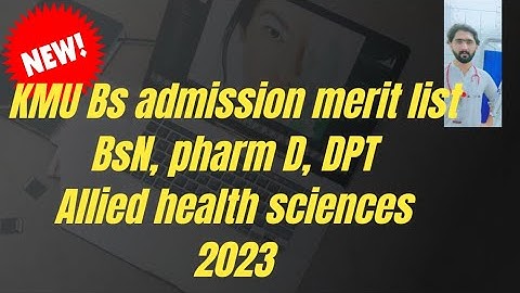kmu Bs admission merit list 2023