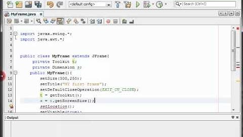 JAVA Swing Tutorial 3 - Make a frame appears at the center of the screen