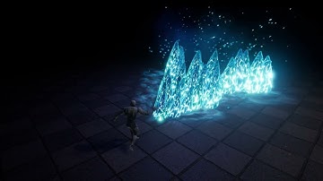 Realtime fx Ice Attack in Niagara (Unreal Engine 4)