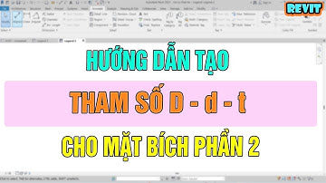 NVT | HƯỚNG DẪN TẠO THAM BIẾN D d t CHO MẶT BÍCH TRONG REVIT PHẦN 2