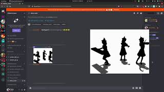 Bad Apple!! in discord, using custom emoji