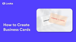 How to Create Business Cards by Looka 6,512 views 3 years ago 1 minute, 58 seconds