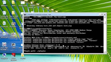 How to execute OMNeT sample.mp4