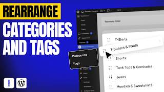How to Reorder Categories &amp; Tags in WordPress | Custom Taxonomy Sorting