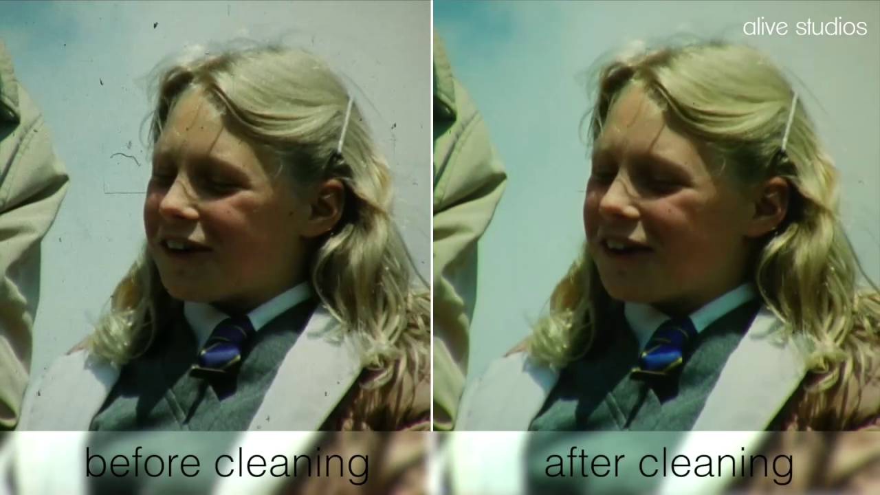 16mm Cline Film cleaning before and after Example 1 YouTube