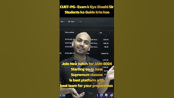 Exam k last week liye Shashi Sir Apne Students ko Guide krte hue | Join CUET-PG Test Series