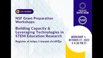 Building Capacity & Leveraging Technologies in STEM Education Research: Workshop 1