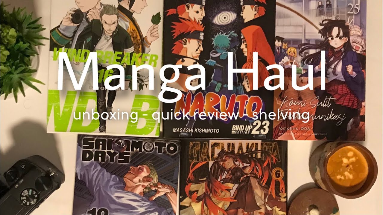 Manga Haul & Unboxing | Naruto Bind Up Edition - Gachiakuta - Sakamoto Days - Wind Breaker dll ✨