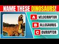 Guess The Dinosaur From Picture 🦖 Dinosaur Quiz Challenge