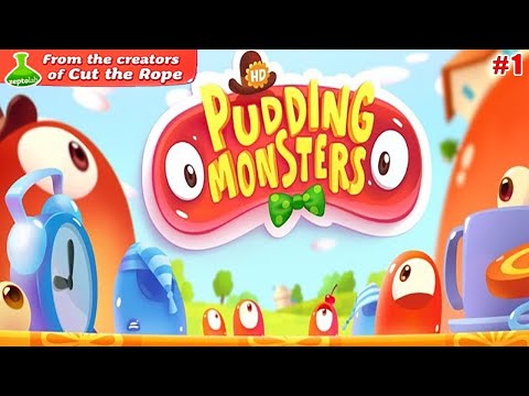 Видео: Pudding Monsters lp #1 Смешные и Весёлые Пудинговые Монстры убегают из Холодильника! (уровни 1-10)