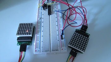 MAX7219 7-segment / led matrix display driver for AVR Atmega