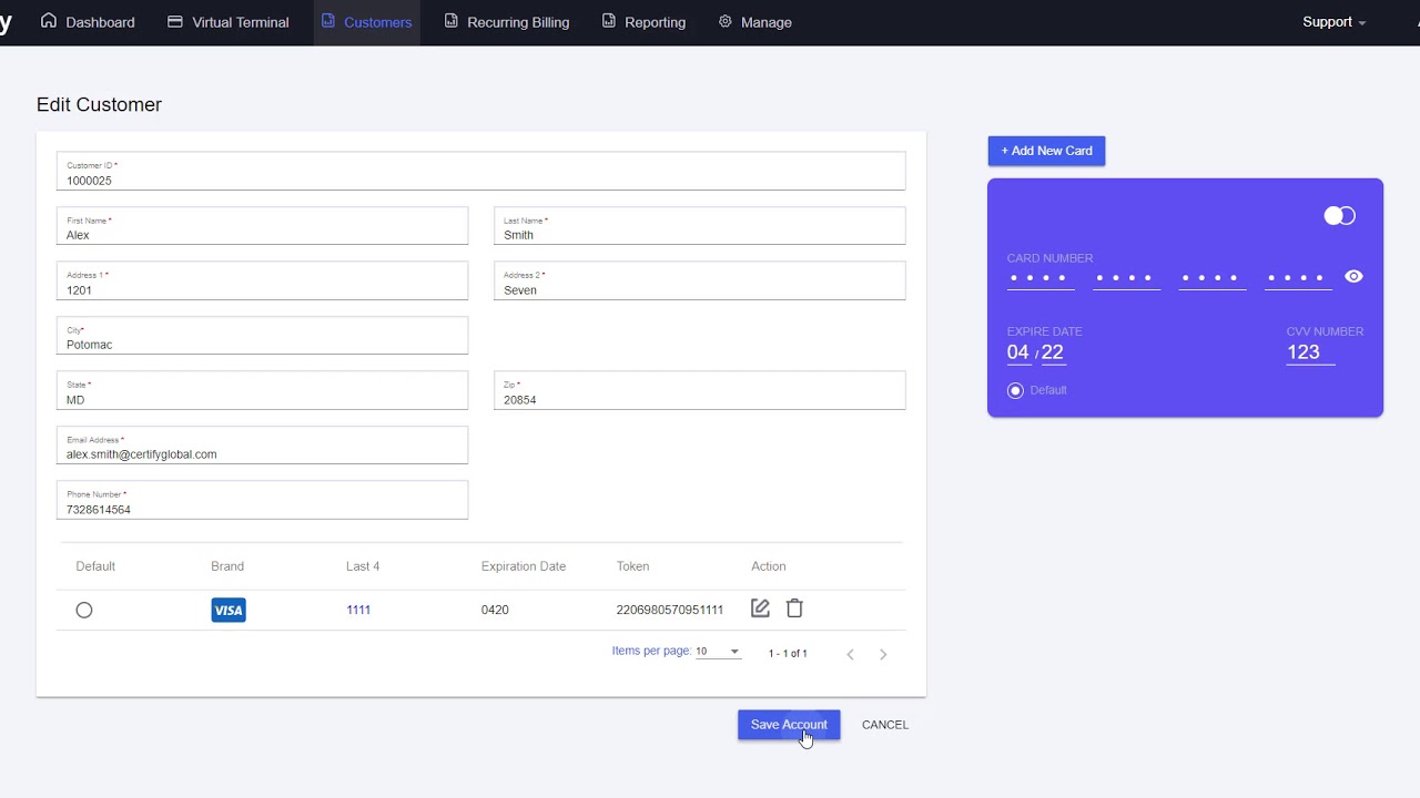 Adding Customers and Managing Cards - YouTube