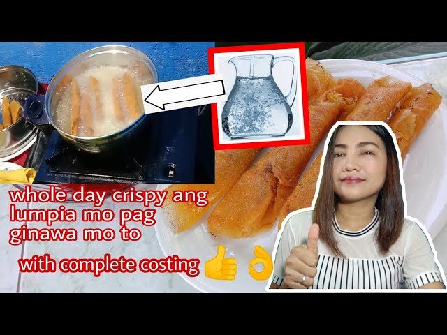 How to cook crispy lumpia |whole day crispy lumpia | Panlasang pinoy na Crispy Lumpia class=