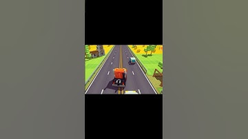 blocky highway raching track #automobile #game #video #games #gaming #viralvideo