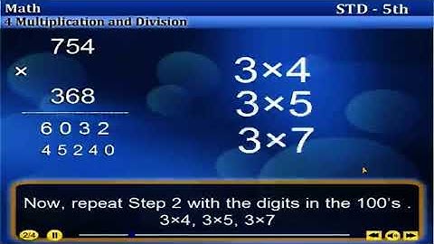 5th standard maths chapter 4 multiplication and division