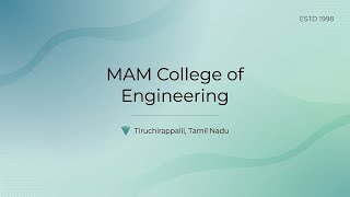 MAM College of Engineering - MAMCE