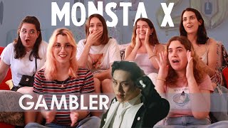 MONSTA X 몬스타엑스 'GAMBLER' MV | Spanish college students REACTION (ENG SUB)