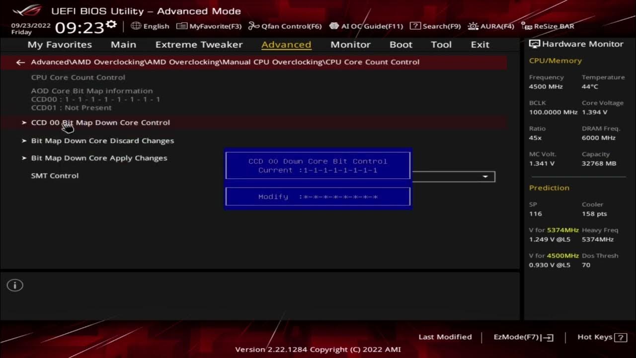 Asus ROG Crosshair X670E Hero BIOS Click through YouTube